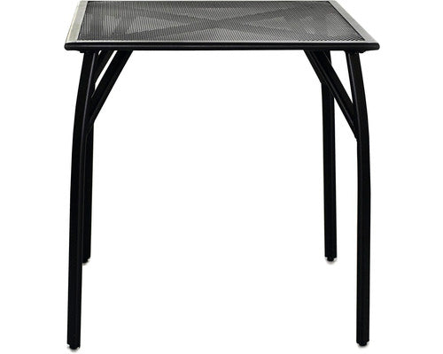 ROJAPLAST Metal Garden Table with Wire Mesh Top – 70 × 70 cm
