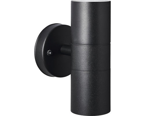 Outdoor Up & Down Wall Light – Black