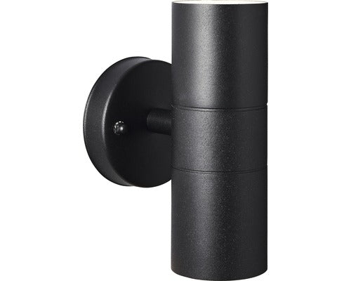 Outdoor Up & Down Wall Light – Black