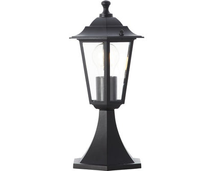 Outdoor Pedestal Light – Black