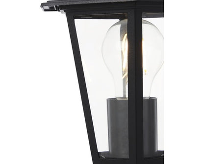 Outdoor Pedestal Light – Black